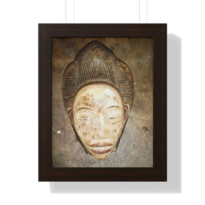 Framed Vertical Poster (Africa Mask)