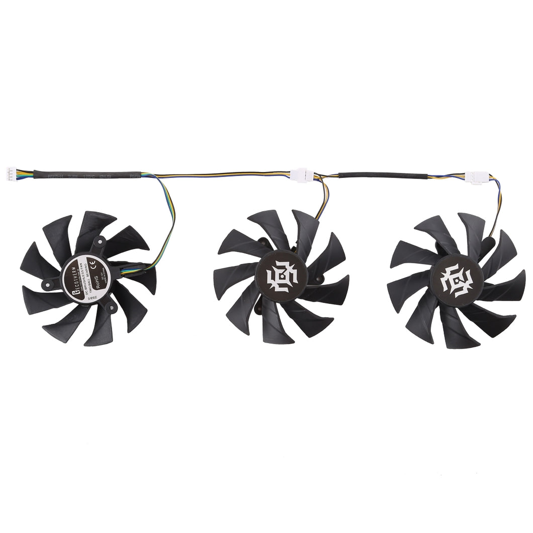 Lot de 3 ventilateurs de carte graphique pour Zotac GTX 1070-8GD5 X-OC, diamètre : 85 mm.