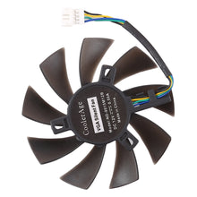 Charger l&#39;image dans la galerie, T129215SU Ventilateur de refroidissement à 4 broches à deux roulements à billes pour MSI Gigabyte GTX 1060 RX 480 460 570 580 R9 290X RX 550 Ventilateur de refroidisseur de carte Diamètre : 85 mm