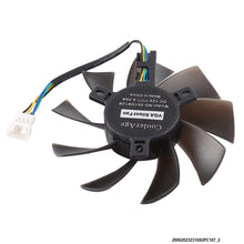 Charger l&#39;image dans la galerie, T129215SU Ventilateur de refroidissement à 4 broches à deux roulements à billes pour MSI Gigabyte GTX 1060 RX 480 460 570 580 R9 290X RX 550 Ventilateur de refroidisseur de carte Diamètre : 85 mm