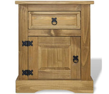 Charger l&#39;image dans la galerie, Armoire de chevet en pin mexicain  20,9 &quot;x15,4&quot; x26,4 &quot;