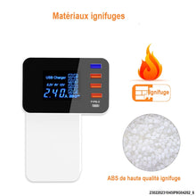 Charger l&#39;image dans la galerie, Chargeur Multifonction avec Affichage LED, Chargez plusieurs appareils en même temps