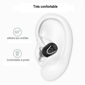 Écouteur Bluetooth sans fil, Bluetooth 5.0 avec boîte de chargement magnétique, prise en charge de la conversation bidirectionnelle