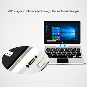 Tablet PC Magnetic Docking Keyboard for Jumper EZpad 6 Pro(Silver)