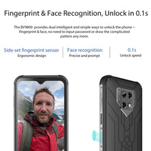Charger l&#39;image dans la galerie, Blackview BV9800 Rugged Phone, 6GB+128GB ,Waterproof Dustproof Shockproof, Triple Cameras, Face &amp; Fingerprint Identification, 6.3 inch Android 9.0 Pie Helio P70 Octa Core up to 2.1GHz, NFC, Wireless Charge, Network: 4G
