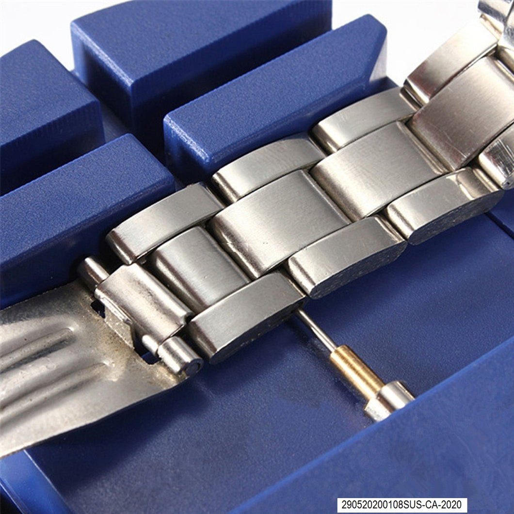 Kit d'outils de réparation de bracelet, de réglage de bracelet de montre (bleu)