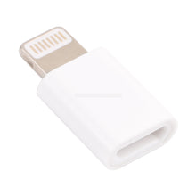 Charger l&#39;image dans la galerie, Mini adaptateur micro USB femelle vers 8 Pin  mâle (blanc)