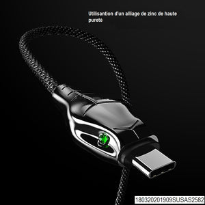 Câble de données en forme de serpent Benks 5A USB-C / Type-C, longueur: 1,2 m