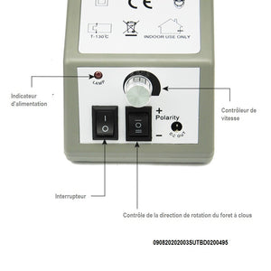 Perceuse à ongles, Machine électrique professionnelle  de manucure Pédicure, Équipement d'art des ongles ,Lime à ongles électronique avec forets 6 bits (220 V EU; 110V US))