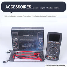 Charger l&#39;image dans la galerie, 2 en 1 oscilloscope multimètre 2,4 pouces écran couleur mètre testeur de fréquence de résistance numérique 1MHz 2.5Msps mètre