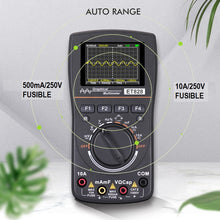 Charger l&#39;image dans la galerie, 2 en 1 oscilloscope multimètre 2,4 pouces écran couleur mètre testeur de fréquence de résistance numérique 1MHz 2.5Msps mètre