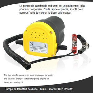 Pompe/Extracteur pour transférer, récupérer , échanger huile , carburant (12V 60W)