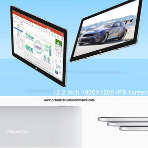 Teclast Tbook 12 Pro Tablet, 12,2 pouces, 4 Go + 64 Go Windows 10 Édition Familiale + Système d'exploitation Android 5.1, Intel Cherry Trail X5, RAM: 4 Go, Support OTG, WiFi, Bluetooth 4.0, Sortie HDMI...