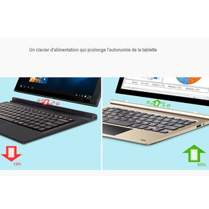 Tablette Teclast Tbook 10 Dual OS 2 en 1, R0M: 64 Go 10,1 pouces Android 5.1 + Windows 10 Intel Cherry Trail X5-Z8300 64 bits X86 1.84GHz, RAM: 4 Go