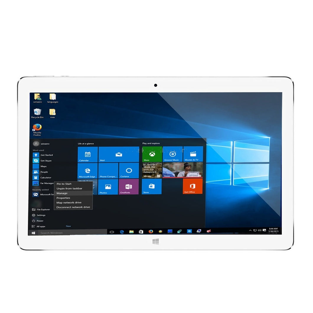 Tablette Teclast Tbook 16 Pro double système d'exploitation, 11,6 pouces, 4 Go + 64 Go Windows 10 Édition Familiale et Android 5.1, Intel Cherry Trail Z8350 1,84 GHz, Prise en charge OTG, HDMI